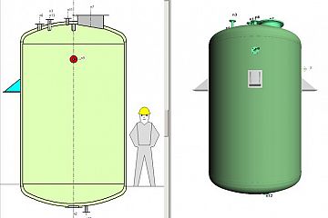 Pressure vessels according to PED regulations