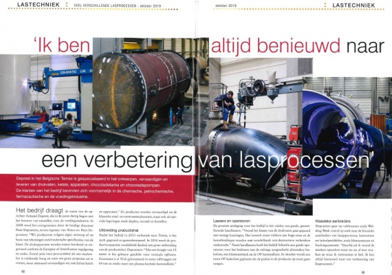 Deprest in het tijdschrift Lastechniek