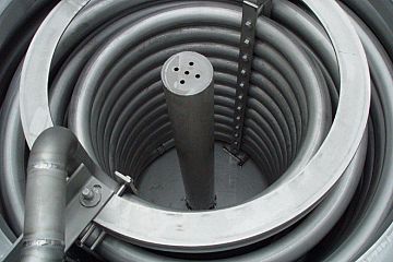 Internal heating coil