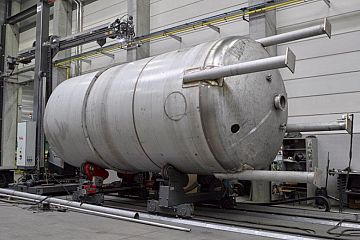 Pressure vessels in stainless steel and special alloys